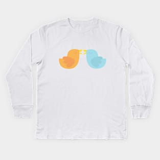 Birds in love Kids Long Sleeve T-Shirt